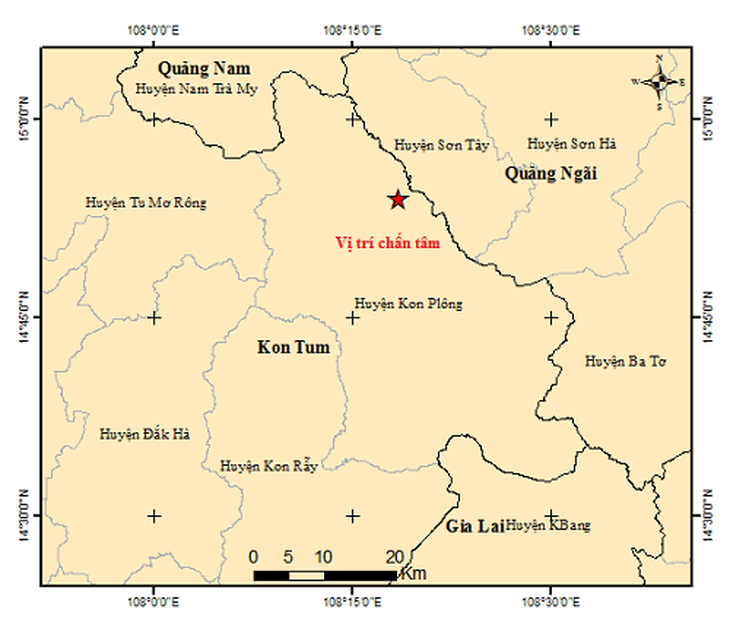 Liên tiếp các trận động đất với cường độ gia tăng ở Kon Tum có đáng lo?- Ảnh 2. Liên tiếp các trận động đất với cường độ gia tăng ở Kon Tum có đáng lo?- Ảnh 2.