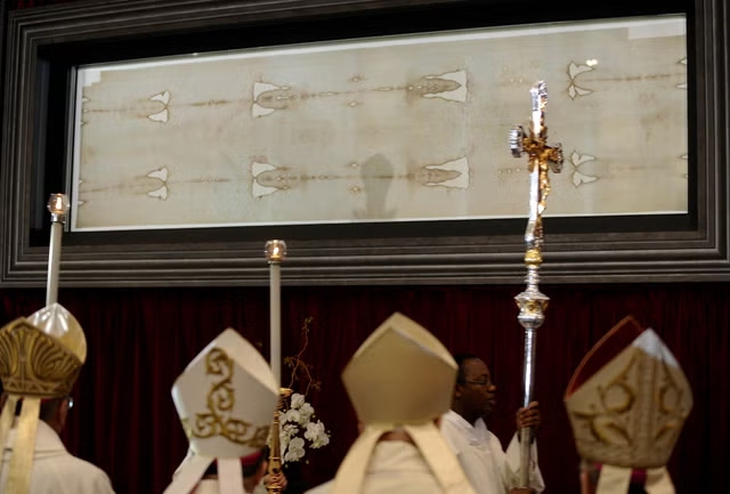 Tấm vải liệm Turin có thể là của Chúa Jesus?- Ảnh 1. Tấm vải liệm Turin có thể là của Chúa Jesus?- Ảnh 1.