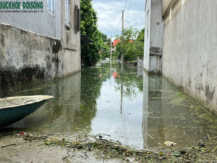 Người dân tại 'rốn lũ' Hà Nội: Lũ rút dần lại lo dịch bệnh bùng phát- Ảnh 1. Người dân tại 'rốn lũ' Hà Nội: Lũ rút dần lại lo dịch bệnh bùng phát- Ảnh 1.