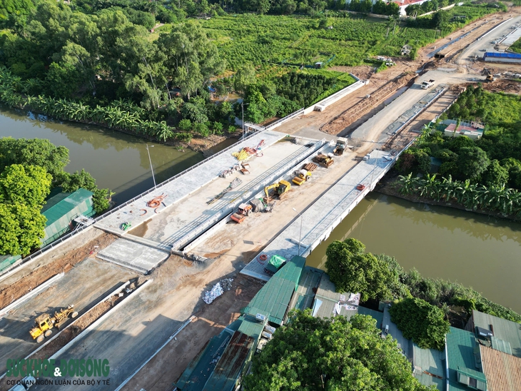 Diện mạo tuyến đường 6 làn xe nối 2 quận của Hà Nội sắp thông xe- Ảnh 5.