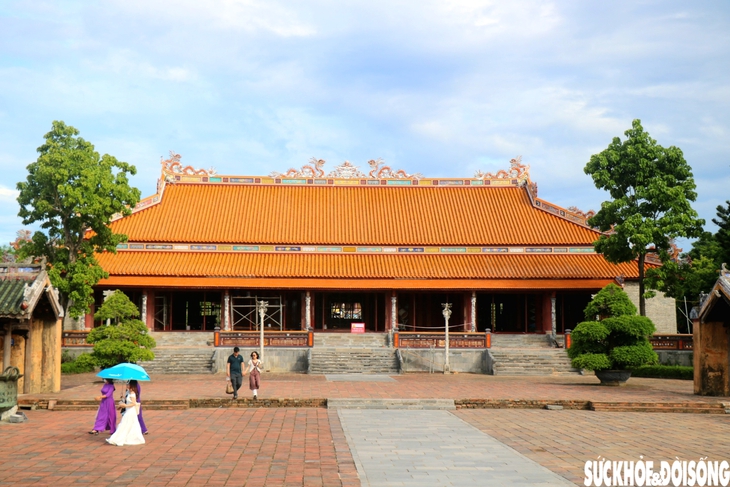 Ngôi điện quan trọng nhất Hoàng cung, nơi đặt ngai vua triều Nguyễn hiện ra sao?- Ảnh 1. Ngôi điện quan trọng nhất Hoàng cung, nơi đặt ngai vua triều Nguyễn hiện ra sao?- Ảnh 1.