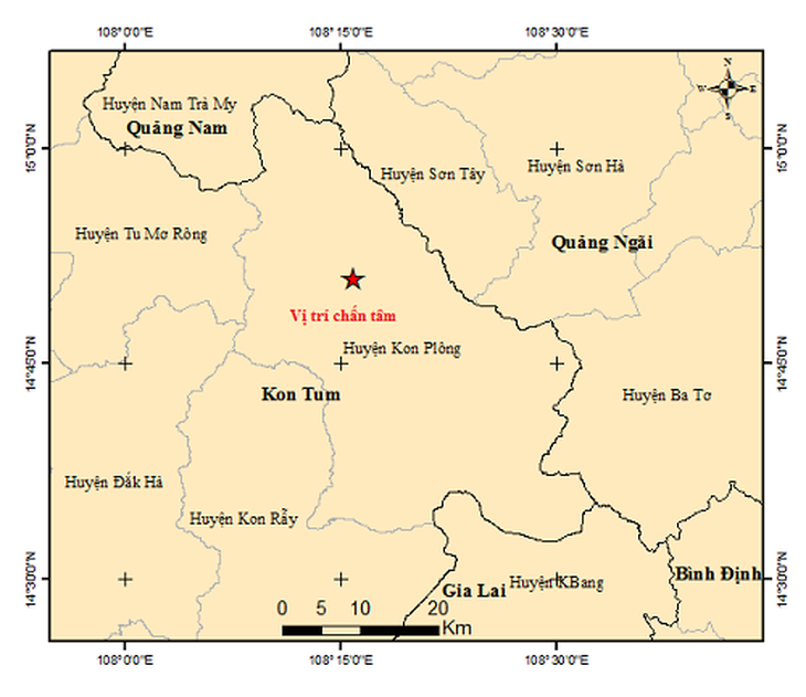 Lại động đất mạnh đến 4.2 độ ở Kon Tum gây rung lắc cho Đà Nẵng, Quảng Nam- Ảnh 2.