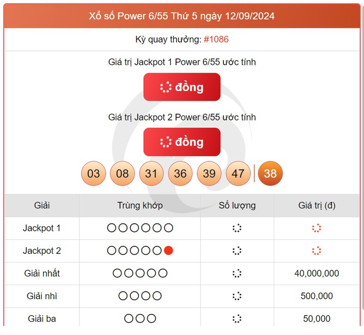 Vietlott 21/9 - Kết quả xổ số Vietlott hôm nay 21/9/2024 - Xổ số Power 6/55 ngày 21/9- Ảnh 6. Vietlott 21/9 - Kết quả xổ số Vietlott hôm nay 21/9/2024 - Xổ số Power 6/55 ngày 21/9- Ảnh 6.