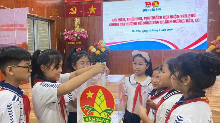 Thiếu nhi TPHCM chung tay hướng về miền Bắc ruột thịt- Ảnh 7.