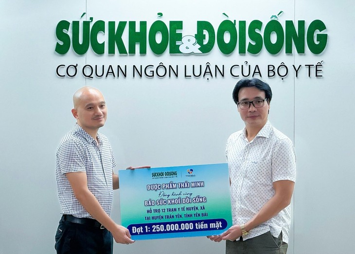 Dược phẩm Thái Minh đồng hành cùng Báo Sức khỏe & Đời sống chung tay hỗ trợ đồng bào, khắc phục hậu quả cơn bão số 3- Ảnh 1. Dược phẩm Thái Minh đồng hành cùng Báo Sức khỏe & Đời sống chung tay hỗ trợ đồng bào, khắc phục hậu quả cơn bão số 3- Ảnh 1.