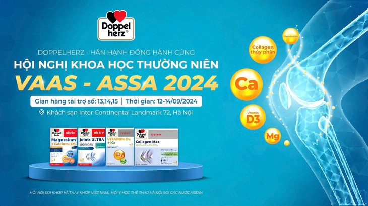 Doppelherz đồng hành cùng Hội nghị Khoa học thường niên Hội Nội soi khớp & Thay khớp Việt Nam kết hợp Hội Y học Thể thao và Nội soi các nước ASEAN năm 2024- Ảnh 3.
