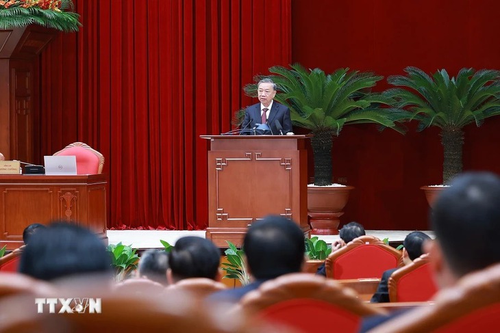 Toàn văn phát biểu bế mạc của Tổng Bí thư, Chủ tịch nước Tô Lâm tại Hội nghị Trung ương 10 khóa XIII- Ảnh 1. Toàn văn phát biểu bế mạc của Tổng Bí thư, Chủ tịch nước Tô Lâm tại Hội nghị Trung ương 10 khóa XIII- Ảnh 1.