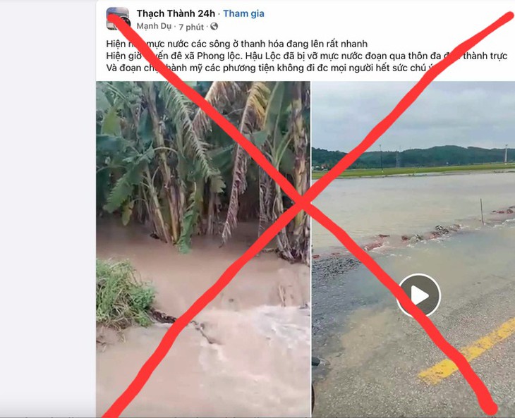 Không có chuyện vỡ đê tại Thanh Hóa như tin đồn- Ảnh 1.