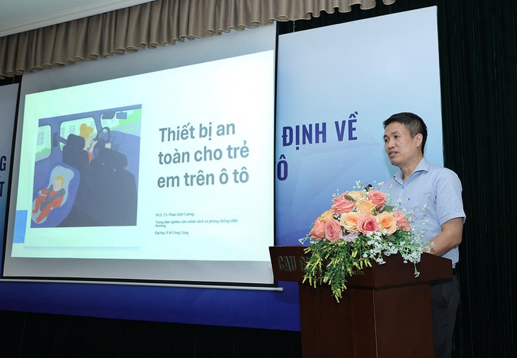 Chuyên gia y tế công cộng: Sử dụng thiết bị an toàn trên xe ô tô nhằm giảm nguy cơ thương tích, tử vong cho trẻ- Ảnh 1. Chuyên gia y tế công cộng: Sử dụng thiết bị an toàn trên xe ô tô nhằm giảm nguy cơ thương tích, tử vong cho trẻ- Ảnh 1.