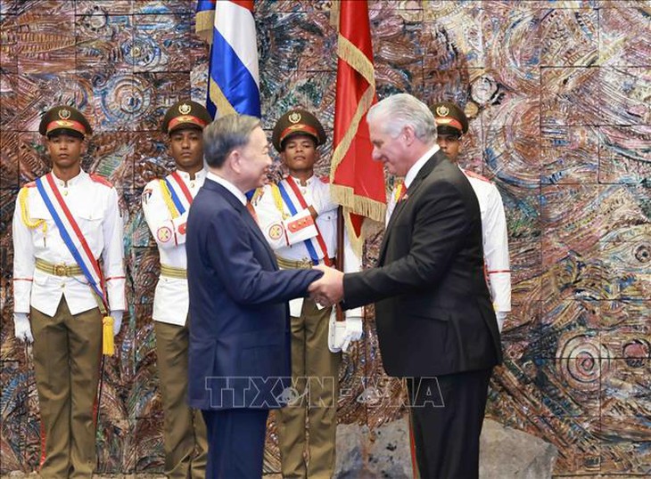 Tổng Bí thư, Chủ tịch nước Tô Lâm nhận Huân chương Jose Marti- Ảnh 3. Tổng Bí thư, Chủ tịch nước Tô Lâm nhận Huân chương Jose Marti- Ảnh 3.