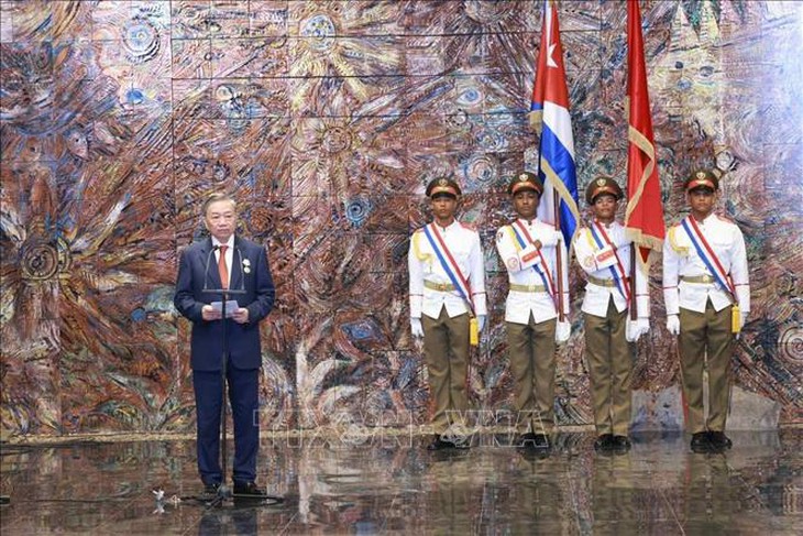 Tổng Bí thư, Chủ tịch nước Tô Lâm nhận Huân chương Jose Marti- Ảnh 6. Tổng Bí thư, Chủ tịch nước Tô Lâm nhận Huân chương Jose Marti- Ảnh 6.