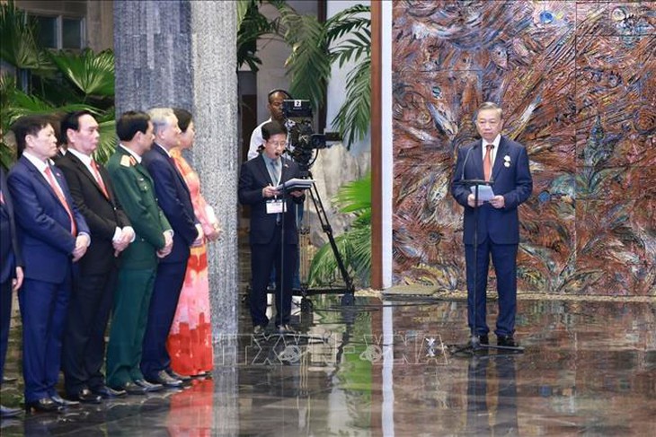 Tổng Bí thư, Chủ tịch nước Tô Lâm nhận Huân chương Jose Marti- Ảnh 7. Tổng Bí thư, Chủ tịch nước Tô Lâm nhận Huân chương Jose Marti- Ảnh 7.
