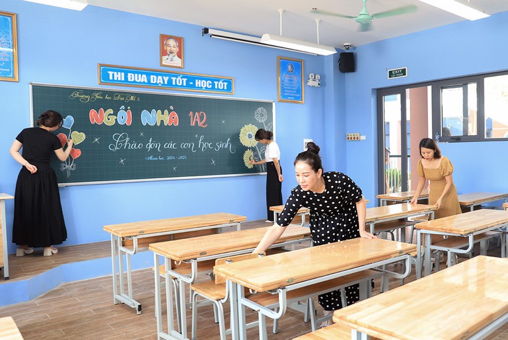 Trường học chuẩn bị sẵn sàng cho ngày khai giảng năm học mới- Ảnh 7. Trường học chuẩn bị sẵn sàng cho ngày khai giảng năm học mới- Ảnh 7.