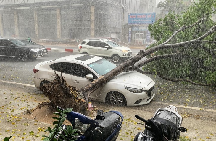 Mưa dông và tố lốc ở Hà Nội còn kéo dài- Ảnh 2.