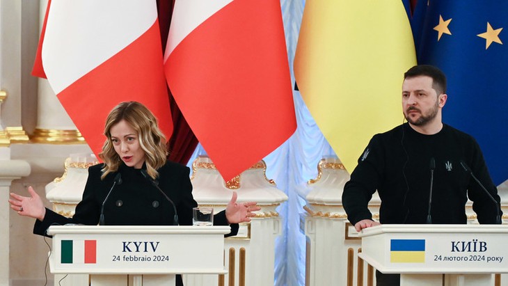 Ukraine nhờ Italy gây áp lực để Mỹ cung cấp thêm tên lửa Patriot- Ảnh 1.