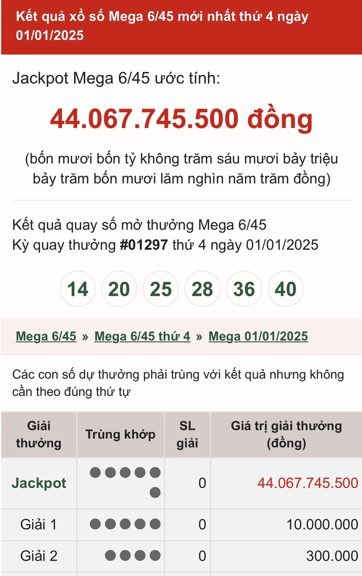 Vietlott 10/2 - Kết quả xổ số Vietlott hôm nay 10/2/2025 - Xổ số Mega 6/45 và Power 6/55 ngày 10/2- Ảnh 33. Vietlott 10/2 - Kết quả xổ số Vietlott hôm nay 10/2/2025 - Xổ số Mega 6/45 và Power 6/55 ngày 10/2- Ảnh 33.