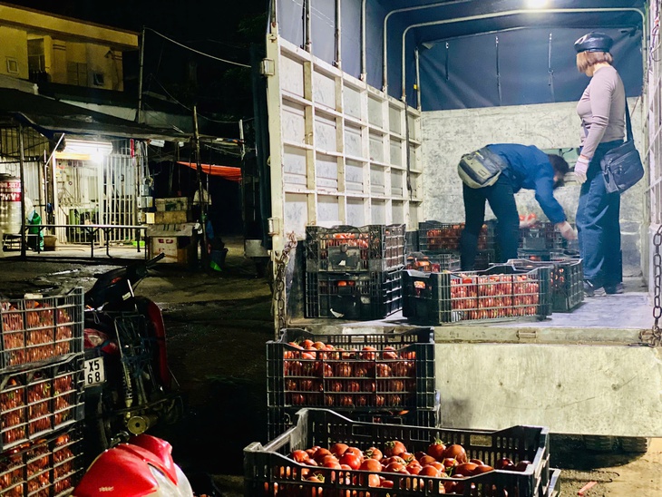 Chợ đầu mối nông sản tất bật nhập hàng phục vụ người dân dịp cận Tết Nguyên đán 2025- Ảnh 5. Chợ đầu mối nông sản tất bật nhập hàng phục vụ người dân dịp cận Tết Nguyên đán 2025- Ảnh 5.