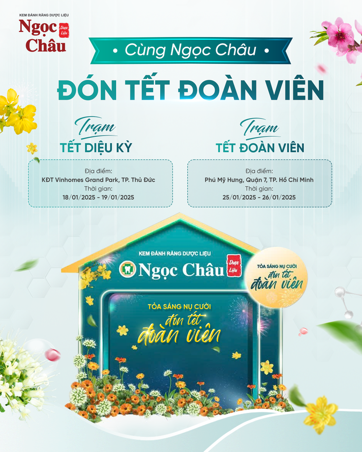 Ngọc Châu lan tỏa thông điệp ý nghĩa dịp Tết qua chuỗi sự kiện 'Nụ Cười Đoàn Viên' - Ảnh 2. Ngọc Châu lan tỏa thông điệp ý nghĩa dịp Tết qua chuỗi sự kiện 'Nụ Cười Đoàn Viên' - Ảnh 2.