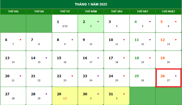 Lịch âm 26/1 - Âm lịch hôm nay 26/1 - Lịch vạn niên ngày 26/1/2025- Ảnh 1. Lịch âm 26/1 - Âm lịch hôm nay 26/1 - Lịch vạn niên ngày 26/1/2025- Ảnh 1.