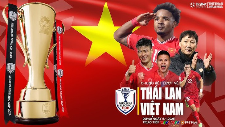 Lịch thi đấu ASEAN Cup 2024 hôm nay ngày 5/1: Đội tuyển Việt Nam đại chiến Thái Lan- Ảnh 1. Lịch thi đấu ASEAN Cup 2024 hôm nay ngày 5/1: Đội tuyển Việt Nam đại chiến Thái Lan- Ảnh 1.
