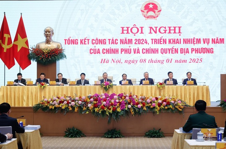 Tổng Bí thư Tô Lâm dự Hội nghị tổng kết công tác năm 2024, triển khai nhiệm vụ 2025 của Chính phủ- Ảnh 1.