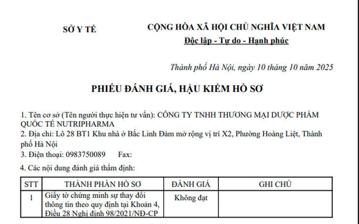 Thu hồi số công bố dung dịch xịt mũi Sténutri- Ảnh 2.