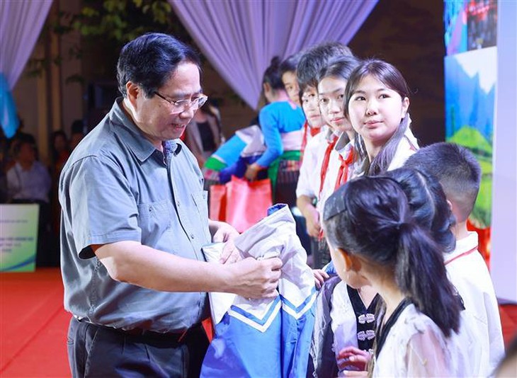 Thủ tướng Phạm Minh Chính dự khởi công trường học tại xã biên giới Bát Mọt, tỉnh Thanh Hoá- Ảnh 4.