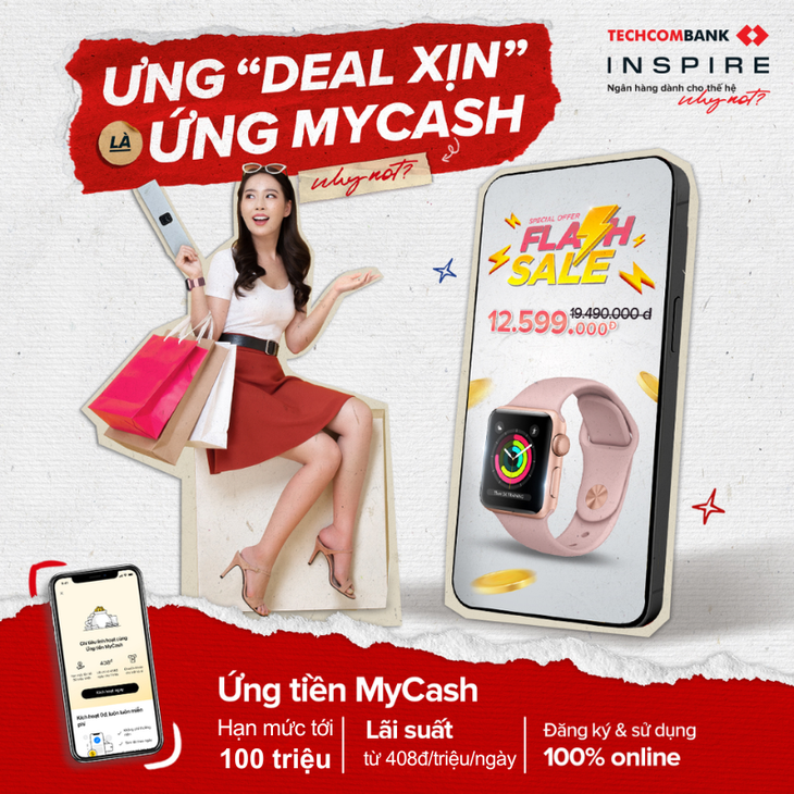 Mở tài khoản thấu chi MyCash, sẵn đến 100 triệu khi cần- Ảnh 1.