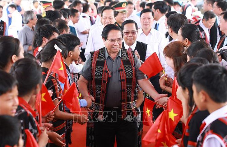 Thủ tướng Phạm Minh Chính dự Lễ khởi công trường học tại xã biên giới của Đà Nẵng- Ảnh 10.