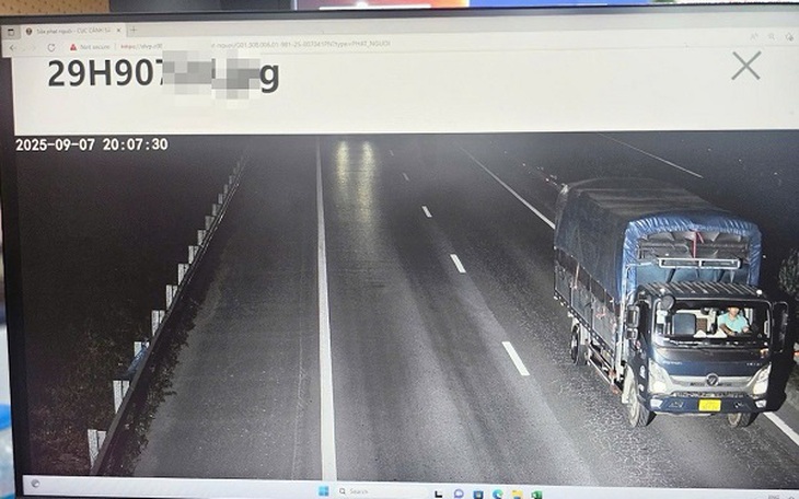 Cục CSGT lên tiếng về thông tin camera AI phạt nguội "nhầm" xe tải trên cao tốc Nội Bài - Lào Cai