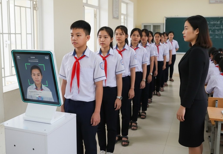 Điểm danh bằng nhận diện khuôn mặt: Góc nhìn về quản lý và tâm lý học sinh- Ảnh 1.