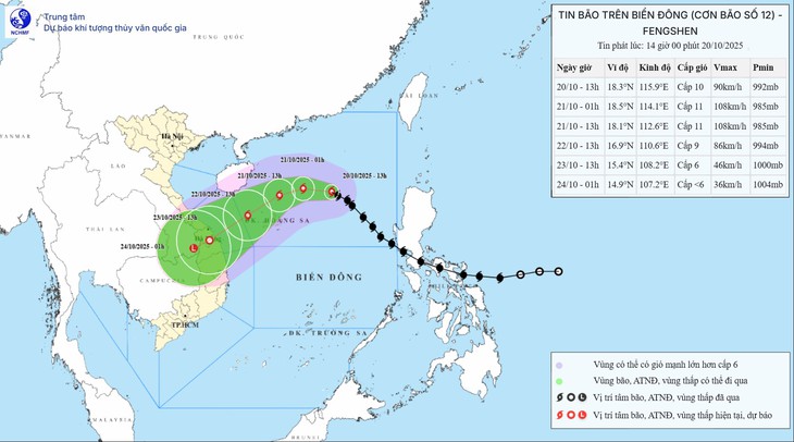 Bão số 12 khiến mưa lớn ở miền Trung kéo dài đến hết tháng 10- Ảnh 2.