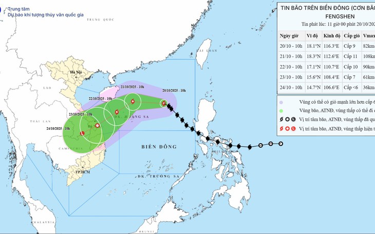 Bão số 12 khiến mưa lớn ở miền Trung kéo dài đến hết tháng 10- Ảnh 1.