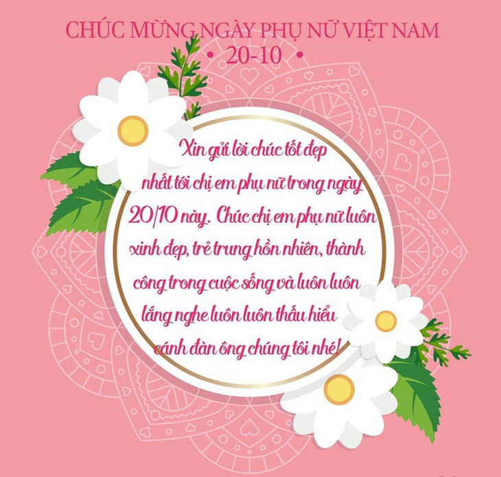 Những mẫu thiệp chúc mừng ngày Phụ nữ Việt Nam 20/10 đẹp nhất- Ảnh 4.