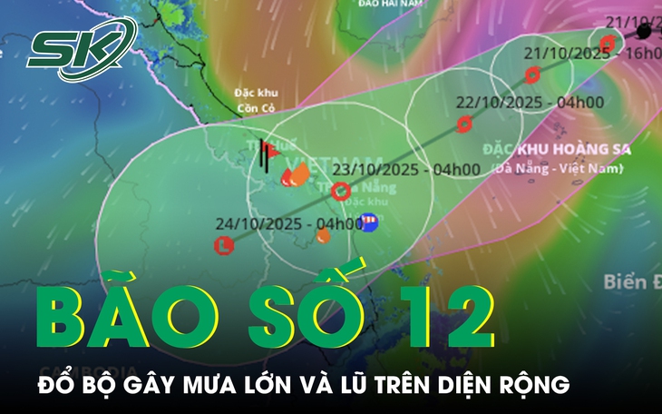 Hoàn lưu bão số 12 gây mưa lớn và lũ trên diện rộng