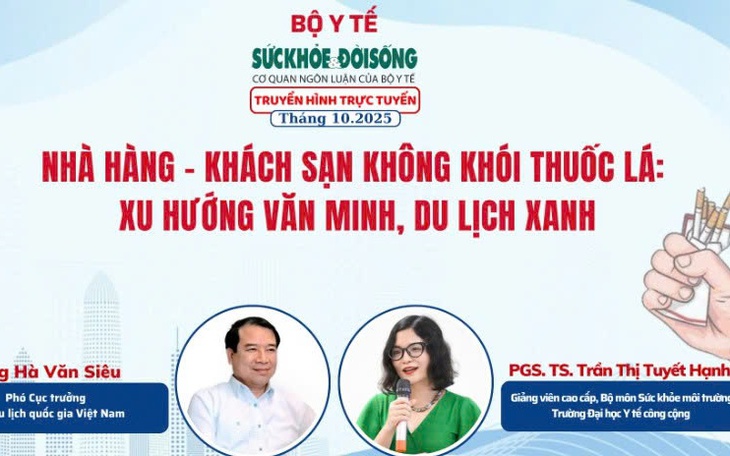 Truyền hình trực tuyến: "Nhà hàng – Khách sạn không khói thuốc lá: Xu hướng văn minh, du lịch xanh’