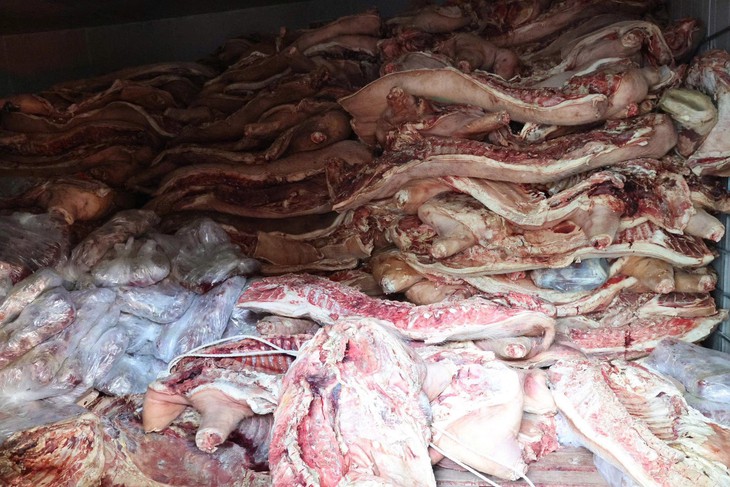 Phát hiện kho lạnh chứa gần 38 tấn thịt lợn nhiễm dịch tả lợn Châu Phi- Ảnh 3. Phát hiện kho lạnh chứa gần 38 tấn thịt lợn nhiễm dịch tả lợn Châu Phi- Ảnh 3.