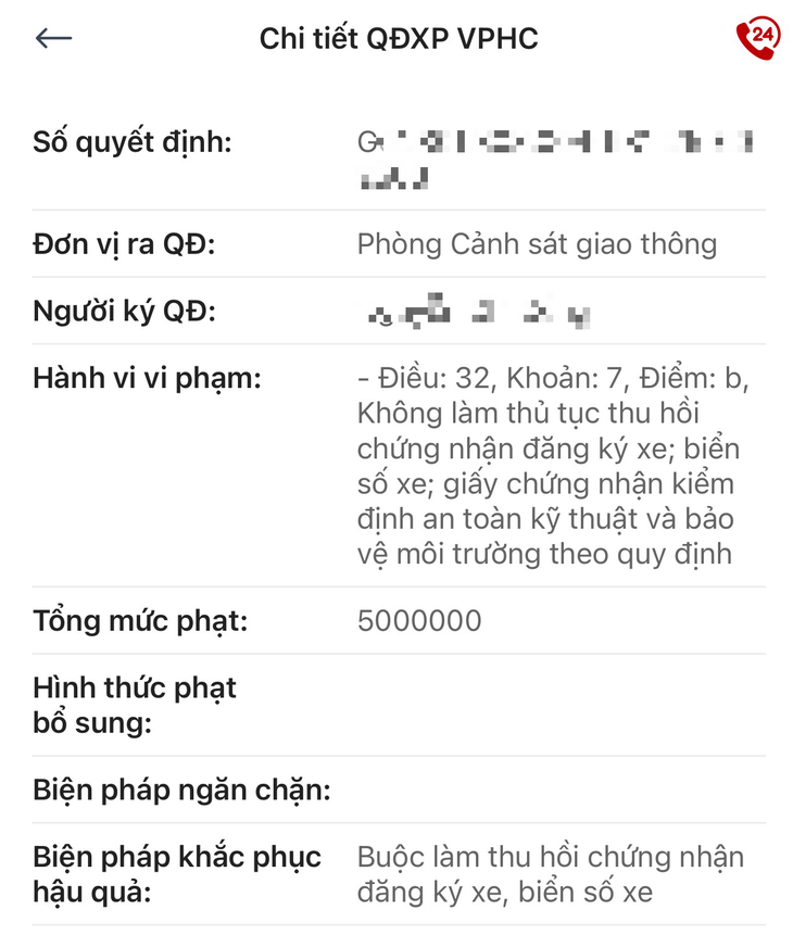 Nhiều người mở ứng dụng VNeTraffic mới biết mình bị phạt- Ảnh 1.