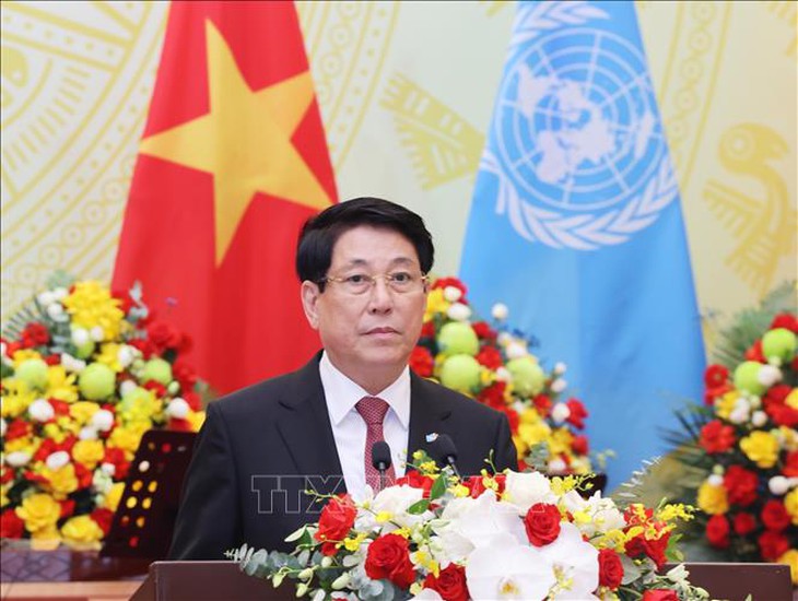 Chủ tịch nước chủ trì chiêu đãi trọng thể Tổng Thư ký Liên hợp quốc- Ảnh 1.