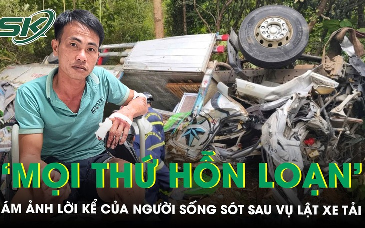 Đất núi bất ngờ đổ sụp, tài xế xe múc thoát chết trong gang tấc- Ảnh 2.
