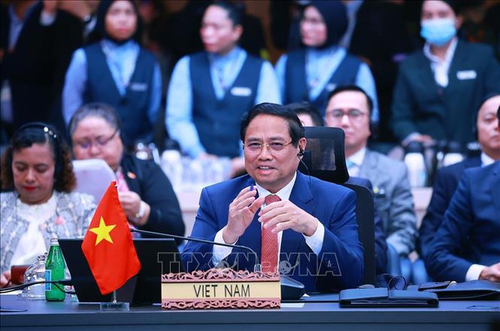 Thủ tướng Phạm Minh Chính dự Hội nghị Cấp cao ASEAN - Trung Quốc lần thứ 28- Ảnh 4.
