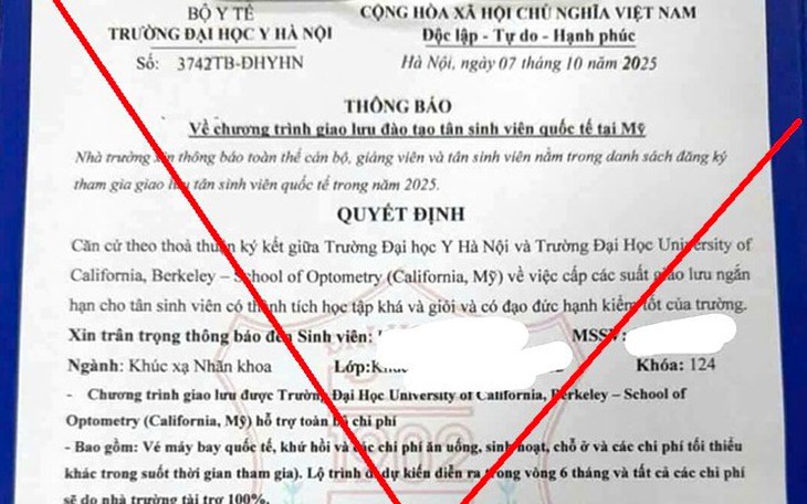 Trường Đại học Y Hà Nội cảnh báo giả mạo, sinh viên và phụ huynh cần lưu ý