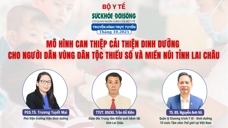 Truyền hình trực tuyến 'Mô hình can thiệp cải thiện dinh dưỡng cho người dân vùng dân tộc thiểu số và miền núi tỉnh Lai Châu'- Ảnh 1.