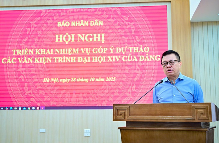 Báo Nhân Dân triển khai góp ý kiến vào dự thảo các văn kiện trình Đại hội XIV của Đảng- Ảnh 1. Báo Nhân Dân triển khai góp ý kiến vào dự thảo các văn kiện trình Đại hội XIV của Đảng- Ảnh 1.