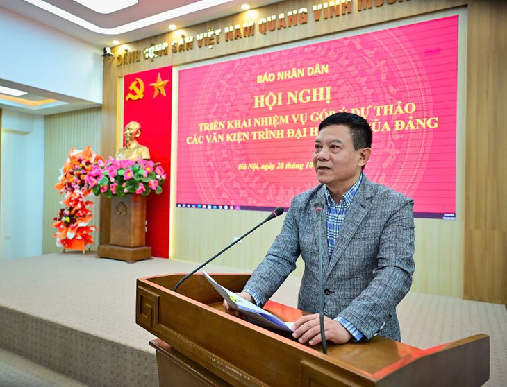 Báo Nhân Dân triển khai góp ý kiến vào dự thảo các văn kiện trình Đại hội XIV của Đảng- Ảnh 4. Báo Nhân Dân triển khai góp ý kiến vào dự thảo các văn kiện trình Đại hội XIV của Đảng- Ảnh 4.