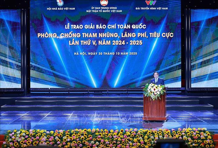 44 tác phẩm được trao Giải báo chí toàn quốc phòng, chống tham nhũng, lãng phí, tiêu cực lần thứ V- Ảnh 1.