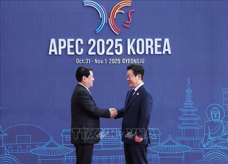 Chủ tịch nước Lương Cường dự Hội nghị Cấp cao APEC lần thứ 32- Ảnh 8.