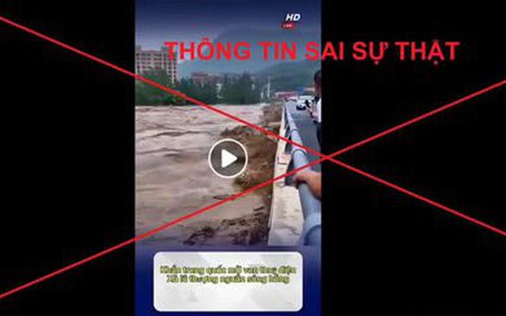 "Trung Quốc xả lũ" là thông tin sai sự thật
