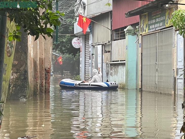 'Rốn nước' phố Cầu Cốc, Hà Nội: Hơn một tháng ngập ba lần- Ảnh 2.