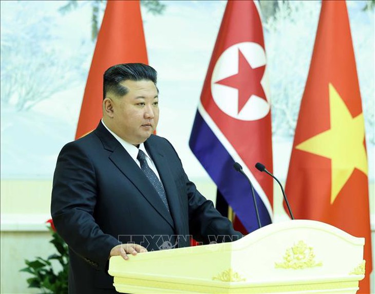 Chiêu đãi chào mừng Tổng Bí thư Tô Lâm thăm cấp Nhà nước tới Triều Tiên- Ảnh 3.